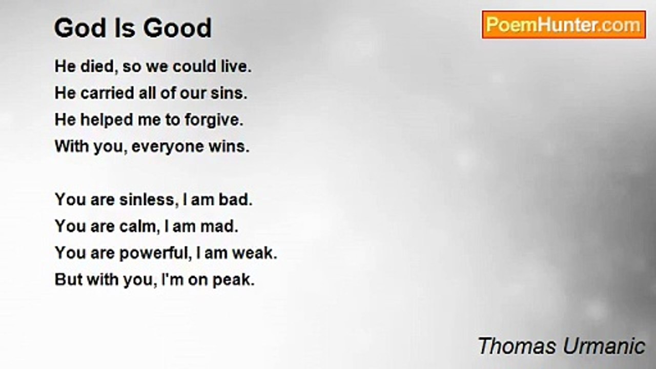 Thomas Urmanic - God Is Good
