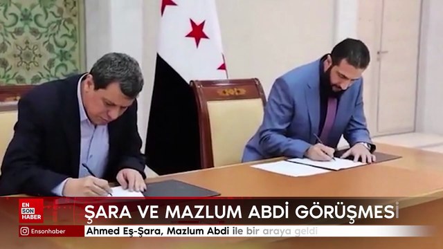 Suriye Devlet başkanı Şara, Mazlum Abdi ile görüştü