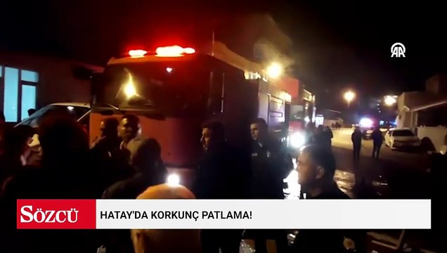 Hatay'da korkunç patlama! Fırının camları kırıldı, yangın çıktı; Çok sayıda yaralı var