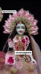 Elegant Radha Krishna Marble Statue | Divine Craftsmanship from India