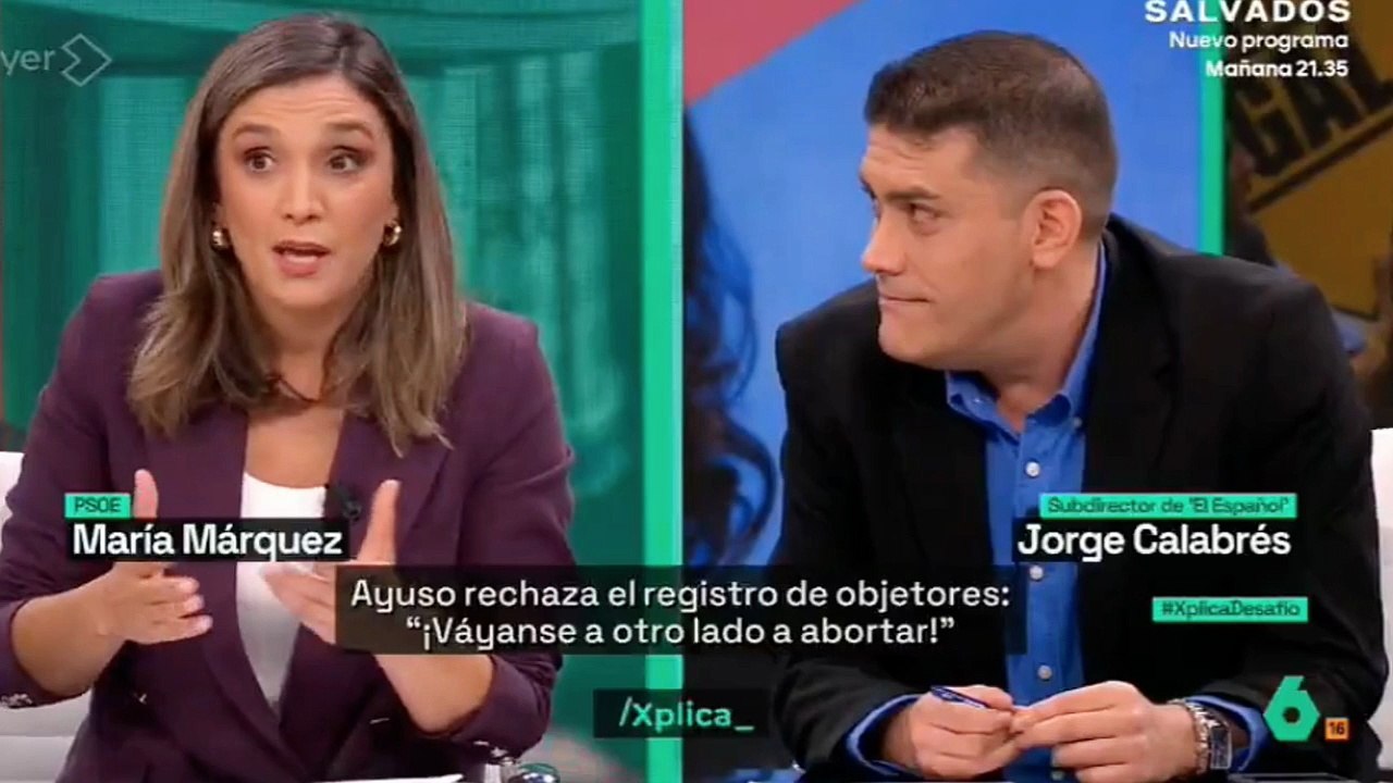 Calabrés destroza con una pregunta a una lacaya de Sánchez y su feminismo de cartón