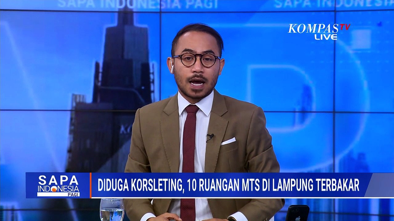 Diduga Korsleting Listrik, 10 Ruang Kelas MTS di Pesisir Barat Lampung Terbakar | SAPA PAGI