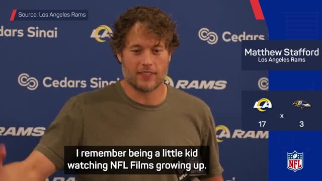 Stafford 'pinching himself' after overtaking Marino in passing yards
