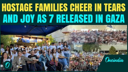 7 Israeli Hostages Freed in Gaza: Families Celebrate, Highways Lined | Watch Full Emotional Moment
