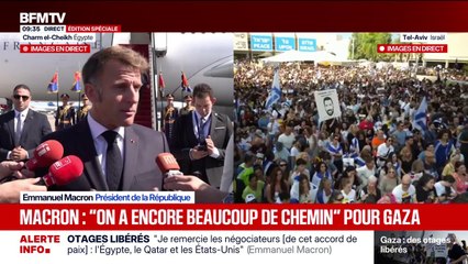 Accord entre Israël et le Hamas: Emmanuel Macron assure qu"'il est prévu que la France ait un rôle" dans la deuxième phase de l'accord