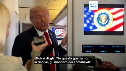 Trump apre all'invio di missili Tomahawk in Ucraina "se la guerra non si risolve"