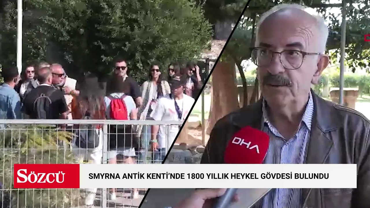 Smyrna Antik Kenti'nde 1800 yıllık heykel gövdesi bulundu; kime ait olduğu araştırılıyor