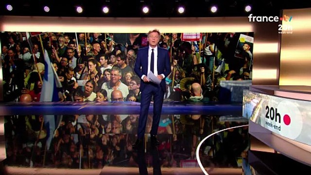 Le duplex d'un journaliste du 20h de Laurent Delahousse interrompu en direct après l'intrusion d'une habitante de Tel Aviv