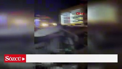 Otomobilde sıkışan sürücü ağır yaralandı