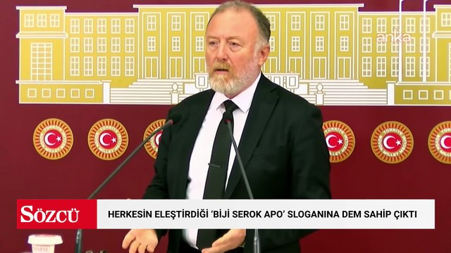 Herkesin eleştirdiği 'Biji Serok Apo' sloganına DEM sahip çıktı