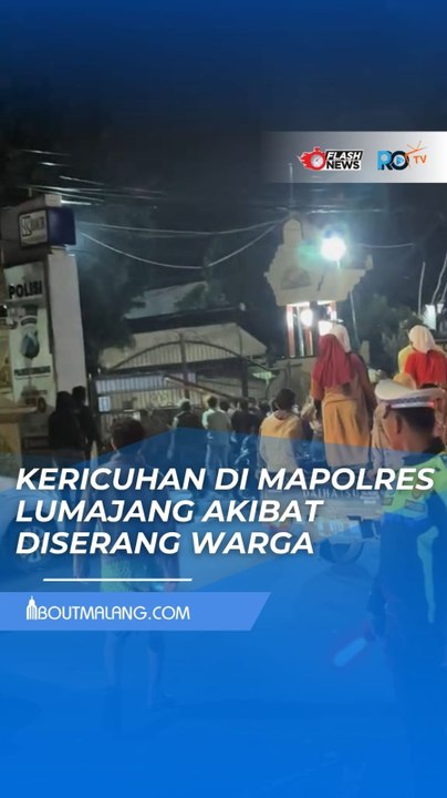 MAPOLRES LUMAJANG DISERANG PULUHAN WARGA USAI KEMATIAN SEORANG TAHANAN