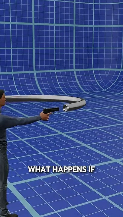 Can a Bullet Travel Through a Curved Tube_