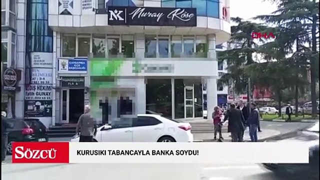 Kurusıkı tabancayla banka soyan şüpheli, yakalandı