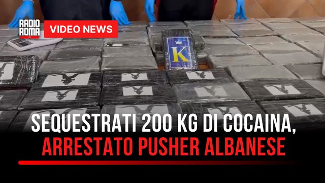 Sequestrati a Roma 200 kg di cocaina, arrestato pusher albanese