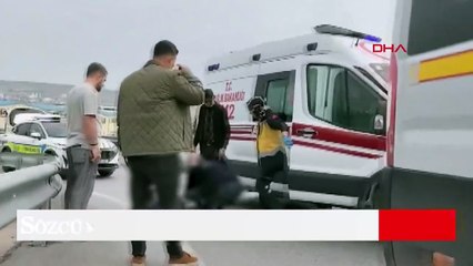 Servis minibüsünün çarptığı yaya ağır yaralandı