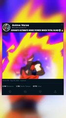 GOHAN'S ULTIMATE SENSE POWER WHEN TOTAL BLIND💀🔥