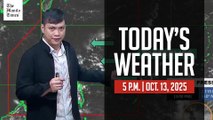 Today's Weather, 5 P.M. | Oct. 13, 2025