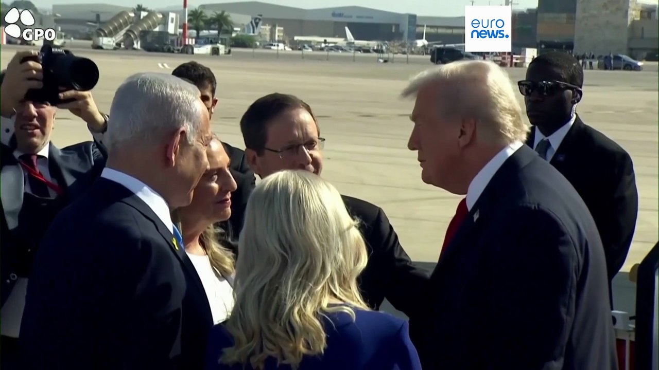 رئیس جمهور آمریکا همزمان با آزادی گروگان‌ها وارد اسرائیل شد؛ ترامپ: دوست دارم پا روی خاک غزه بگذارم