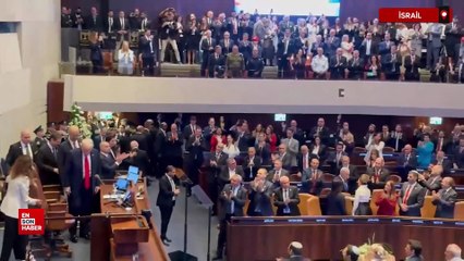 Donald Trump, İsrail Meclisi'nde ayakta alkışlandı