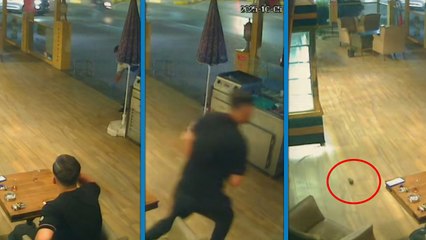 Adana'da pastaneye el bombası atıldığı anlara ilişkin yeni görüntüler ortaya çıktı