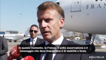 Francia, Macron: "Chi censura governo è responsabile del disordine"
