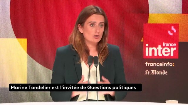 Marine Tondelier présente ses excuses sur France Inter et FranceInfo après avoir utilisé le mot déportation sur TF1