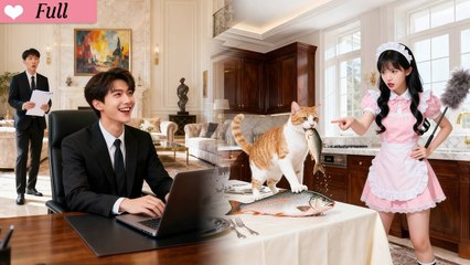 Cold CEO Never Smiled for 20 Years, But One Poor Girl Scolding a Cat Made Him LaughLove Began!