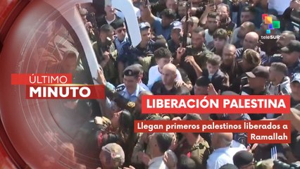 Llegan palestinos retenidos por Israel a Ramallah