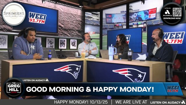 Patriots beat Saints 25-19, and have now won 3 in a row. Greg: "How did we get here?" Coco: "Drake Maye..."