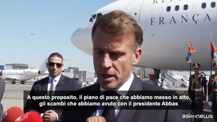 Gaza, Macron: Francia avrà ruolo a fianco dell'Anp nella governance