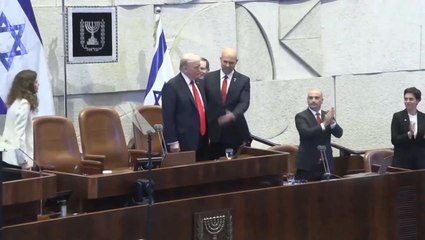 Watch: Trump receives standing ovation as he arrives at Knesset