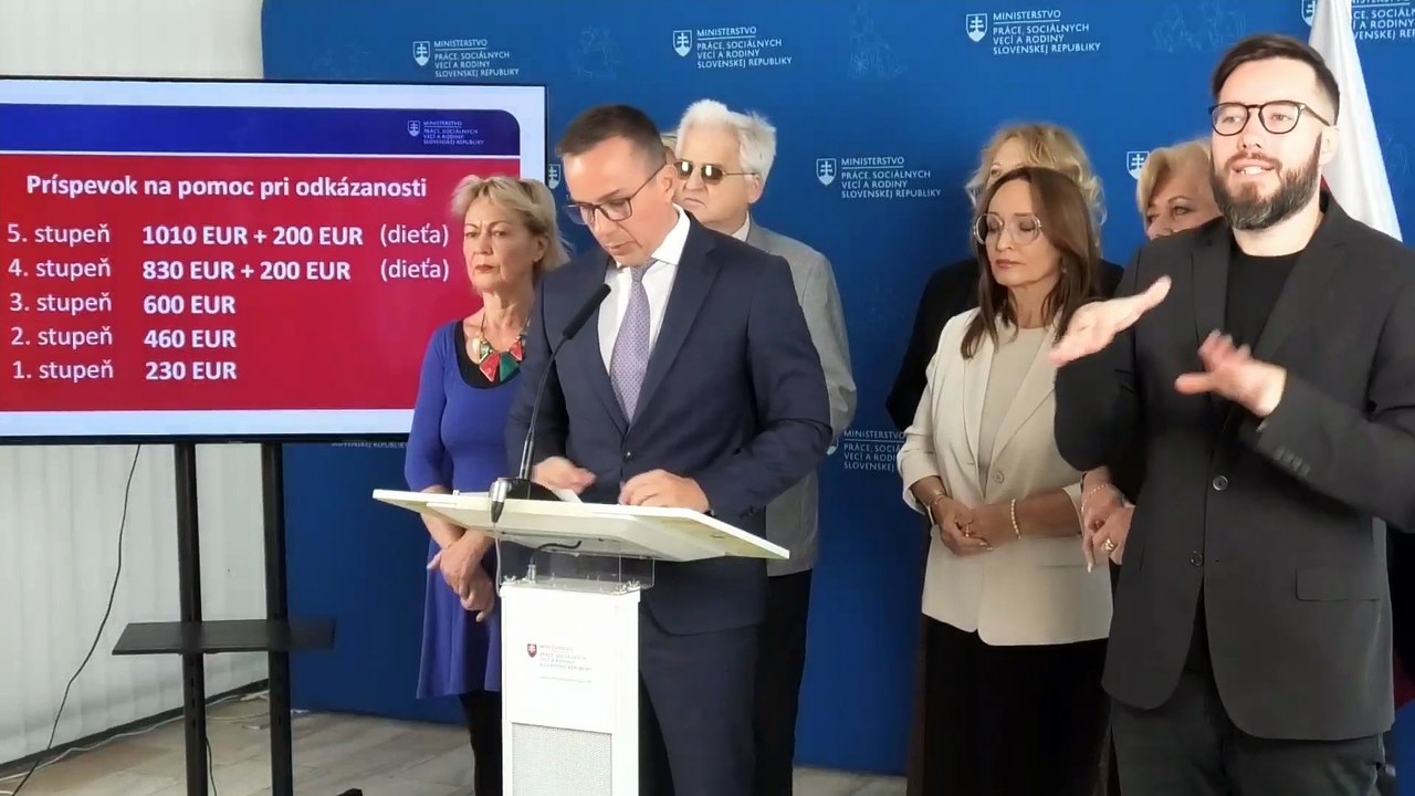 ZÁZNAM: E. Tomáš: MPSVR predkladá reformu financovania sociálnych služieb do MPK