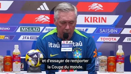 Brésil - Ancelotti affiche ses ambitions et veut "essayer de remporter la Coupe du monde"