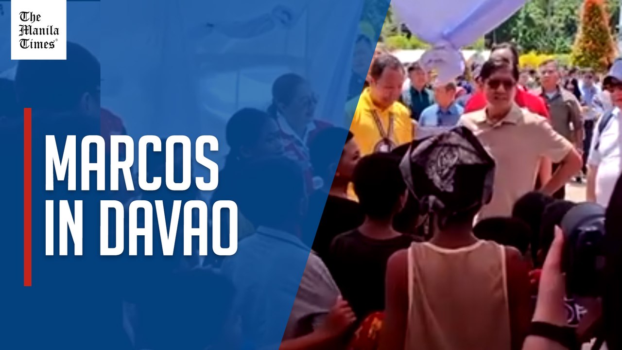 Marcos visits quake-hit Davao