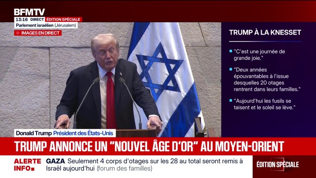 Donald Trump remercie tous les pays du monde arabo-musulman pour leur aide dans la libération des otages retenus par le Hamas