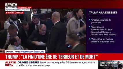 Le discours de Donald Trump à la Knesset interrompu par les cris d'un député israélien