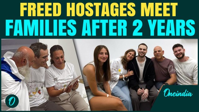 Families Reunited: Hostage families burst into tears, hug their sons released by Hamas after 2 years