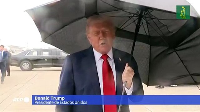 Trump dice que la guerra terminó en Gaza, al emprender viaje hacia Medio Oriente