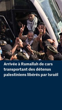 Gaza : arrivée des détenus palestiniens libérés par Israël