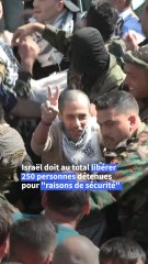 Joie après la libération des prisonniers palestiniens