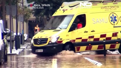 طوفان «آلیس» سواحل شرقی اسپانیا و جزایر بالئاری را درنوردید