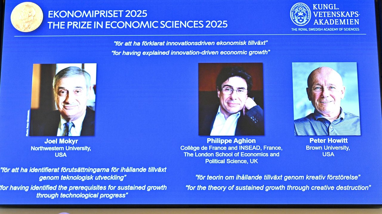 Wirtschaftsnobelpreis geht an drei Wachstumsforscher