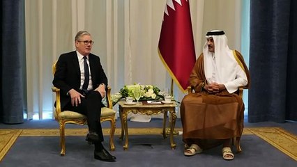 Starmer meets Qatari emir at Gaza peace summit