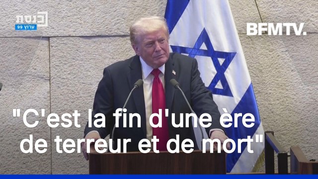 Otages israéliens libérés: le discours de Donald Trump devant la Knesset en intégralité