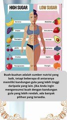 beberapa contoh buah yang mengandung tinggi gula nya dan rendah