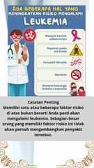 beberapa hal yang meningkatkan risiko mengalami Leukemia #kesahatan