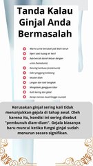 beberapa tanda yang harus Anda waspadai jika ginjal Anda bermasalah