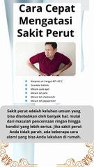beberapa tips untuk mengatasi sakit perut