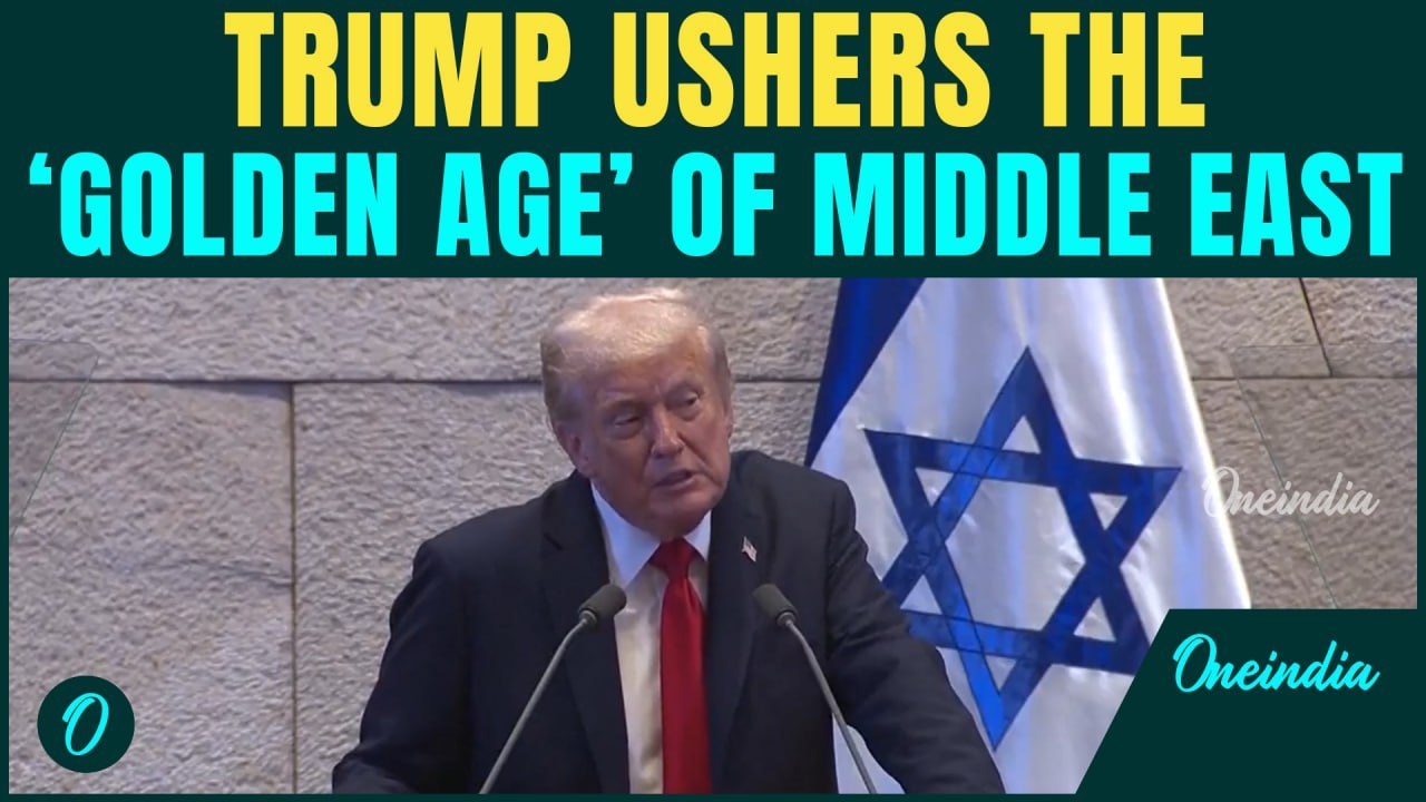 Trump declares ‘GOLDEN AGE’ of the Middle East from the Israeli Knesset as Hamas releases hostages