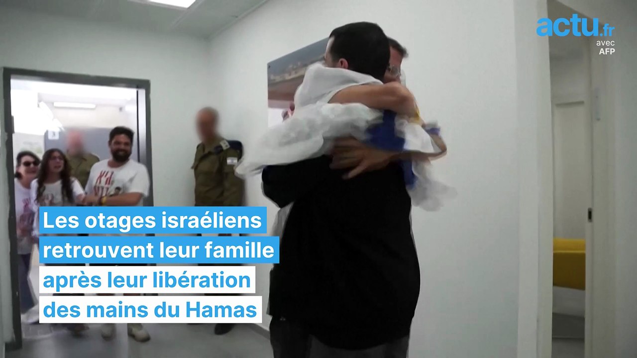 Les otages israéliens libérés retrouvent leur famille